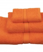 Σετ πετσέτες 3 τεμ. CLASSIC ORANGE, VIOPROS Σετ πετσέτες Mπάνιου