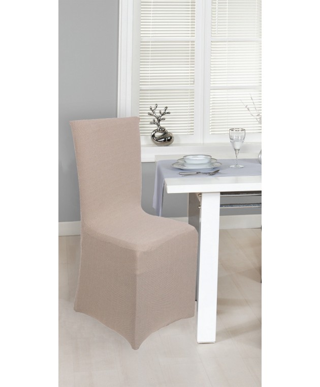 Κάλυμμα καρέκλας ELEGANT BEIGE, VIOPROS Καλύμματα καρέκλας