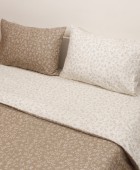 Σετ σεντόνια μονά φανελένια 8630 BEIGE, VIOPROS