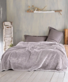Κουβέρτα βελουτέ Υ/Δ (220Χ240) VELOUR ΜΠΕΖ, RYTHMOS HOME Κουβέρτες Βελουτέ Υπέρδιπλες