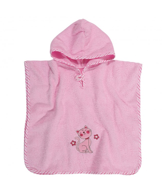 Πόντσο με κουκούλα (45Χ90) SMILE LINE EMBROIDERY 6541, DAS BABY Βρεφικά Μπουρνούζια