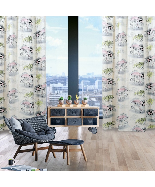 Κουρτίνα με τρουκς (140Χ280) 2063, DAS HOME