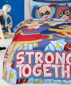 Σετ παπλωματοθήκη παιδική (160X240) SUPER HERO GIRLS 5005, DAS HOME Παιδικές Παπλωματοθήκες