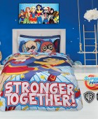Σετ παπλωματοθήκη παιδική (160X240) SUPER HERO GIRLS 5005, DAS HOME Παιδικές Παπλωματοθήκες