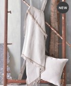 Διακοσμητική μαξιλαροθήκη (40Χ40) ECHO ΕΚΡΟΥ, RYTHMOS HOME Διακοσμητικά Mαξιλάρια