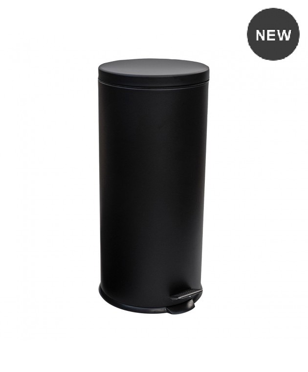 Κάδος απορριμμάτων (30L) 01-9120 CLASSIC BLACK MATT, ESTIA Κάδοι Απορριμάτων