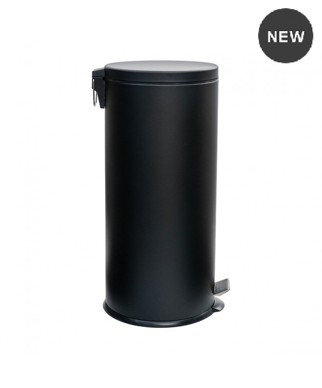 Κάδος απορριμμάτων (30L) 01-9120 CLASSIC BLACK MATT, ESTIA Κάδοι Απορριμάτων