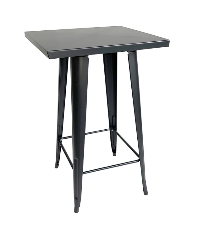 TEXAS ΜΠΑΡ ΜΑΥΡΟ ΜΑΤ ΤΡΑΠΕΖΙ 60Χ60Χ103εκ. Τραπέζια