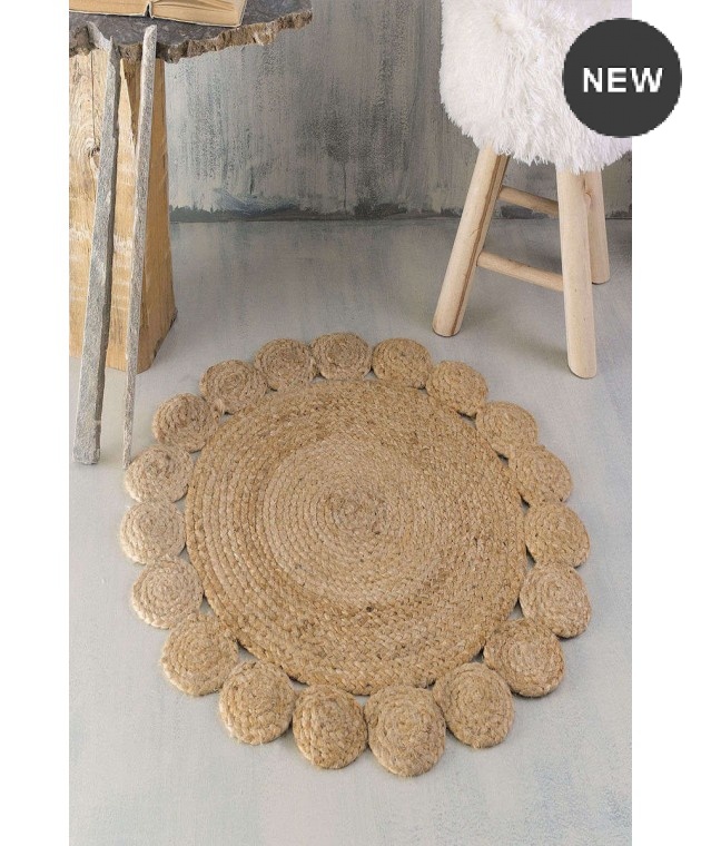 Χαλί (70cm) RATTAN FLOWER, RYTHMOS HOME Μοντέρνα Χαλιά