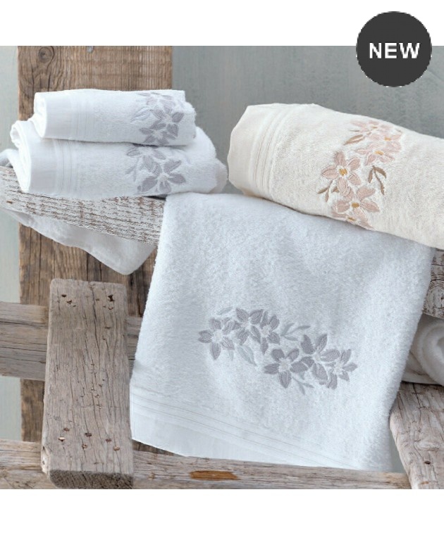 Σετ πετσέτες 3 τεμ. ARABELLA WHITE, RYTHMOS HOME Σετ πετσέτες Mπάνιου