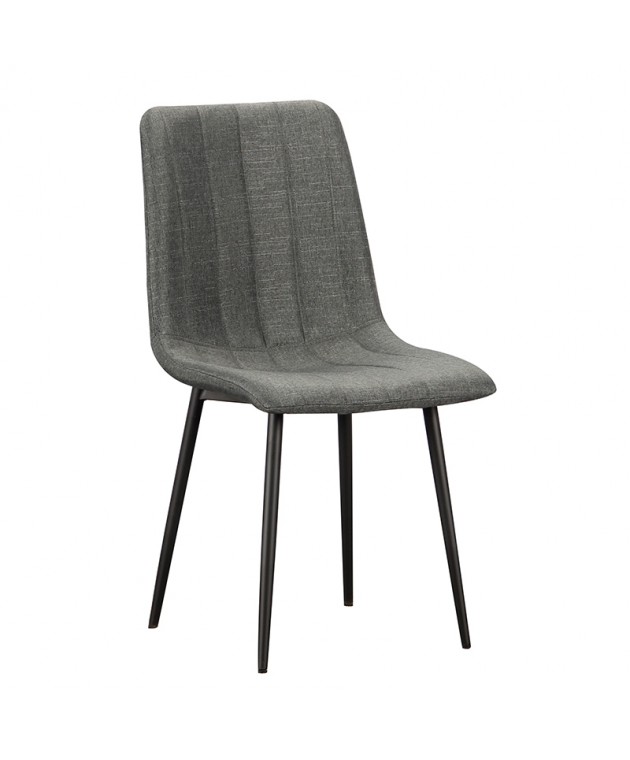 DORA ΓΚΡΙ ΥΦΑΣΜΑ(Σ4)ΚΑΡΕΚΛΑ ΜΕΤΑΛΛΙΚΗ Καρέκλες