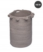 Καλάθι παιχνιδιών με pon-pon (30X40) FOUNTAIN BEIGE, PALAMAIKI Αποθήκευση Παιχνιδιών