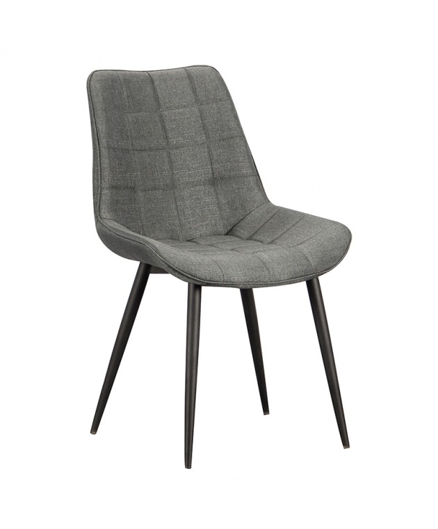 Καρέκλα Μεταλλική 4τμχ Denis Γκρί Ύφασμα 56Χ61Χ85εκ. Καρέκλες