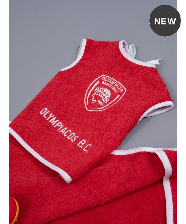 Σετ λουτρού 3 τεμ. OLYMPIACOS BABY BLOCK, PALAMAIKI Βρεφικές Κάπες