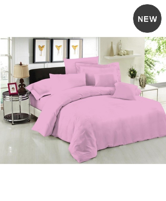 Σετ μαξιλαροθήκες (50Χ70) DYED POLYCOTTON LILAC, LE BLANC