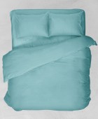 Σεντόνι μεμονωμένο μονό με λάστιχο (100Χ200+25) BASIC TURQUOISE, VIOPROS Μονά