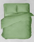 Σεντόνι μεμονωμένο μονό με λάστιχο (100Χ200+25) BASIC GREEN, VIOPROS Μονά