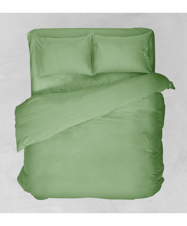 Σεντόνι μεμονωμένο μονό με λάστιχο (100Χ200+25) BASIC GREEN, VIOPROS Μονά