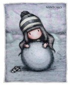 Κουβέρτα fleece μονή (160Χ220) THE SNOW GIRL SANTORO GORJUSS 5033, DAS HOME  Κουβέρτες Fleece