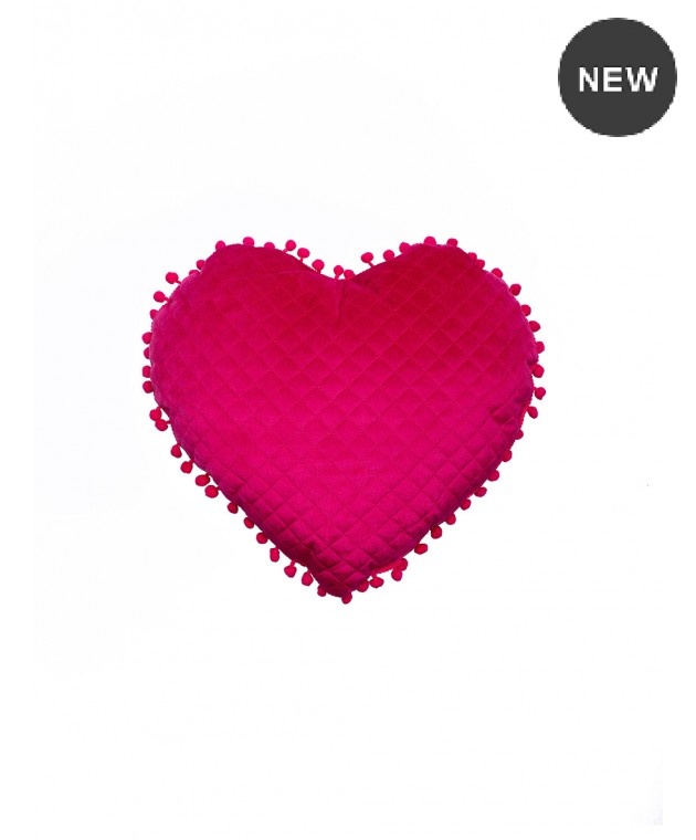 Διακοσμητικό μαξιλάρι (40Χ38) ELWIN HEART FUSCHIA, PALAMAIKI Παιδικά Διακοσμητικά Μαξιλάρια