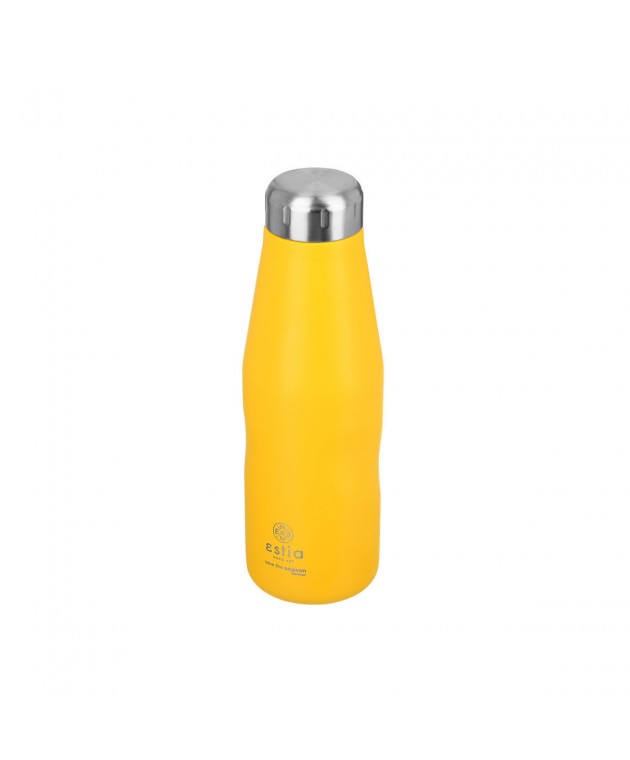 ΘΕΡΜΟΣ TRAVEL FLASK SAVE THE AEGEAN 500ml BURNT YELLOW 01-9007, ESTIA ΟΙΚΙΑΚΑ