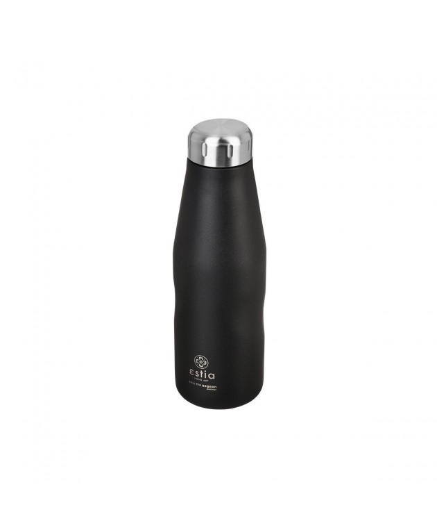 ΘΕΡΜΟΣ TRAVEL FLASK SAVE THE AEGEAN 500ml MATTE BLACK 01-7799, ESTIA ΟΙΚΙΑΚΑ