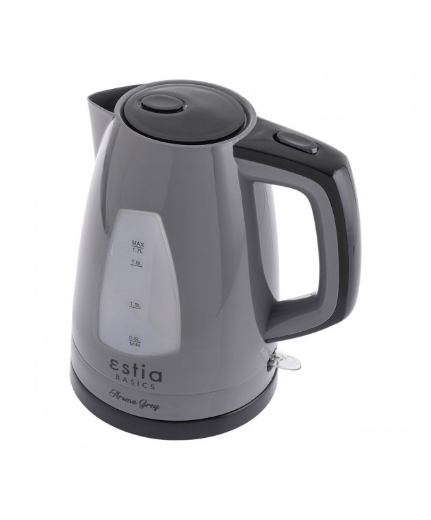 ΒΡΑΣΤΗΡΑΣ AROMA GREY ΠΛΑΣΤΙΚΟΣ 2200w 1.7lt ΓΚΡΙ 06-10089, ESTIA ΟΙΚΙΑΚΑ