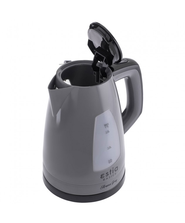 ΒΡΑΣΤΗΡΑΣ AROMA GREY ΠΛΑΣΤΙΚΟΣ 2200w 1.7lt ΓΚΡΙ 06-10089, ESTIA ΟΙΚΙΑΚΑ