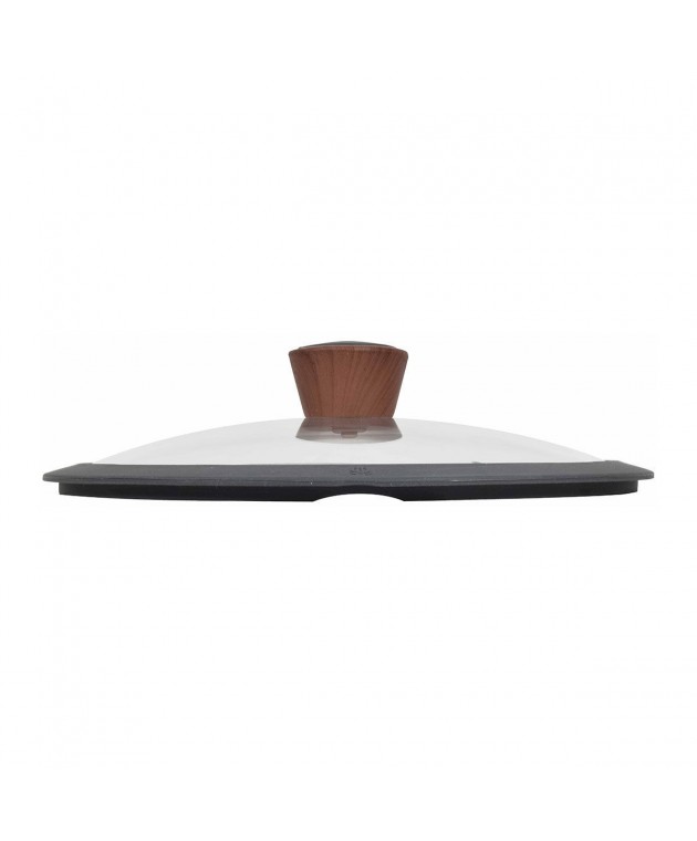 ΚΑΠΑΚΙ STONE ΓΥΑΛΙΝΟ ΠΥΡΑΝΤΟΧΟ (28cm) 01-2169, ESTIA Κατσαρόλες