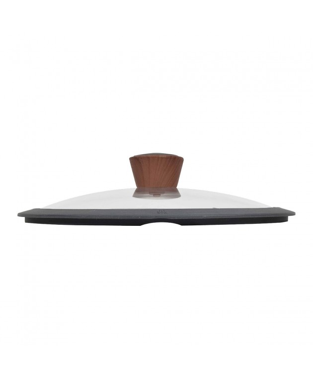 ΚΑΠΑΚΙ STONE ΓΥΑΛΙΝΟ ΠΥΡΑΝΤΟΧΟ (30cm) 01-2176, ESTIA Κατσαρόλες