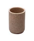 ΠΟΤΗΡΑΚΙ ΜΠΑΝΙΟΥ BEIGE ΡΗΤΙΝΗΣ 10x8cm ΜΠΕΖ 02-1865, ESTIA Ποτήρια  Οδοντόβουρτσας