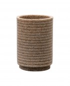 ΠΟΤΗΡΑΚΙ ΜΠΑΝΙΟΥ BEIGE ΡΗΤΙΝΗΣ 10x8cm ΜΠΕΖ 02-1865, ESTIA Ποτήρια  Οδοντόβουρτσας