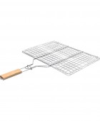 ΣΧΑΡΑ ΨΗΣΙΜΑΤΟΣ BBQ ΜΕΤΑΛΛΙΚΗ 60x40cm ΜΕ ΞΥΛΙΝΗ ΛΑΒΗ 05-9472, ESTIA Gadgets Κουζίνας