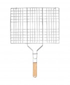 ΣΧΑΡΑ ΨΗΣΙΜΑΤΟΣ BBQ ΜΕΤΑΛΛΙΚΗ 60x40cm ΜΕ ΞΥΛΙΝΗ ΛΑΒΗ 05-9472, ESTIA Gadgets Κουζίνας