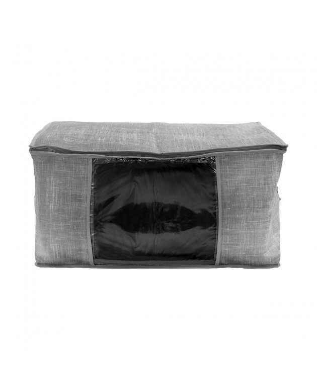 ΘΗΚΗ ΑΠΟΘΗΚΕΥΣΗΣ LINEN ΥΦΑΣΜΑΤΙΝΗ 60x45x30cm 03-5719 Οικιακά Είδη