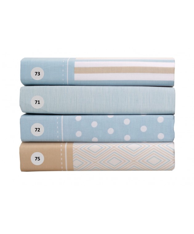 Σεντόνι μεμονωμένο μονό (170Χ270) MIX & MATCH 75, ANNA RISKA