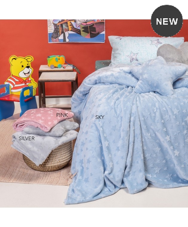 Κουβέρτα fleece παιδική (160Χ220) STARITO SKY, MELINEN Κουβέρτες Fleece