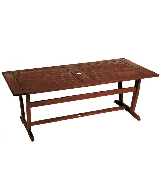 Ξύλινο Παραλ/μο Σταθερό Τραπέζι Kwilla (200 x 100cm) PKT-24, LIANOS Ξύλινα