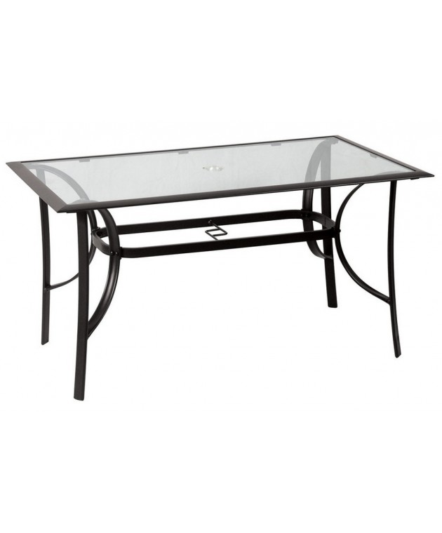 Μεταλλικό Παραλ/μο Τραπέζι Με Πλαίσιο Αλουμινίου (160 x 90cm) 154566, LIANOS Μεταλλικά