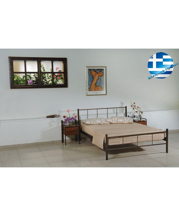 Διπλό Μεταλλικό Κρεβάτι Απιστία 4676, LIANOS  Κρεβάτια