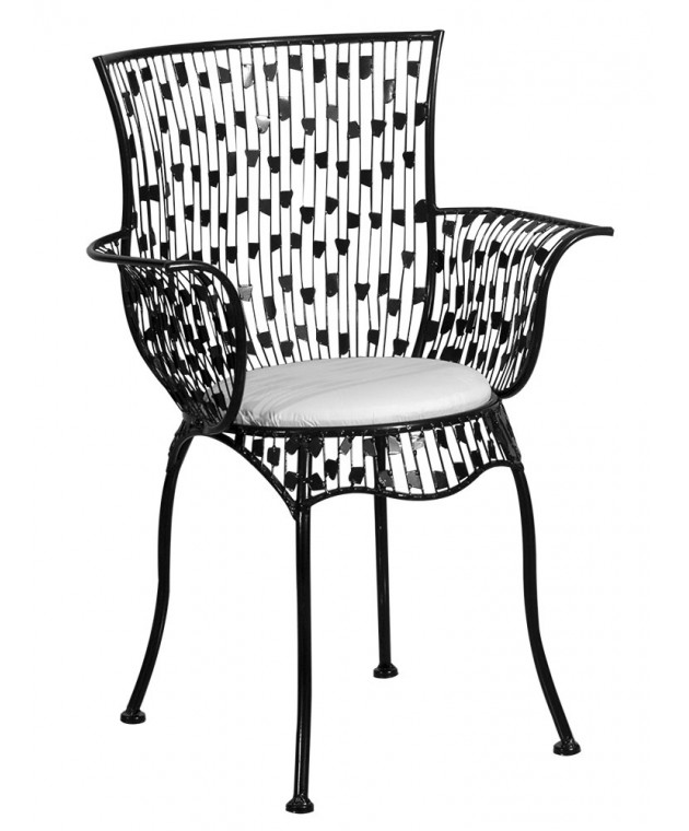 Μεταλλική Πολυθρόνα - Σκαμπώ Με Μαξιλάρι Royalty JRD1376, LIANOS  Πολυθρόνες