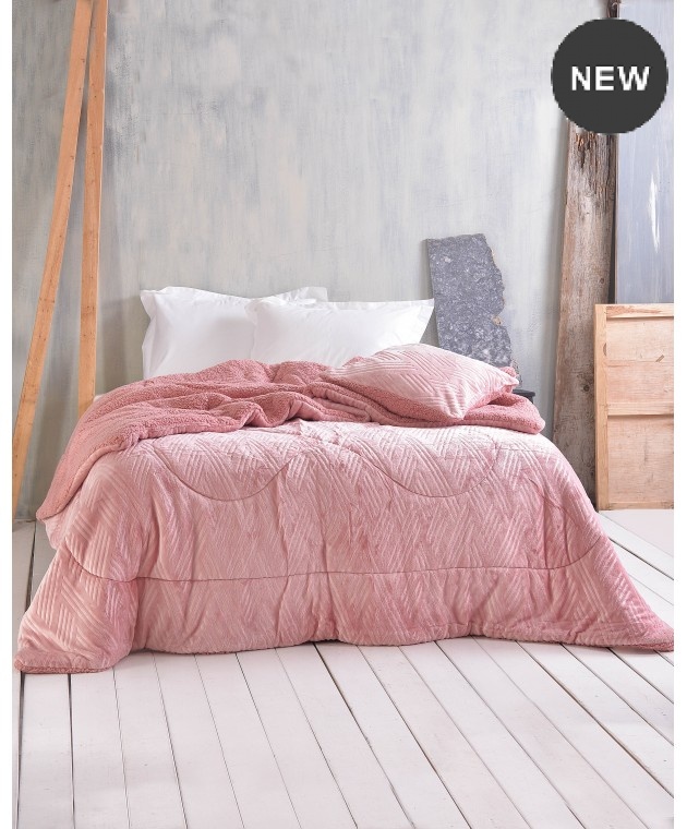 Διακοσμητική μαξιλαροθήκη (50Χ50) LOTUS PINK, RYTHMOS HOME  Μαξιλαροθήκες Μονόχρωμες