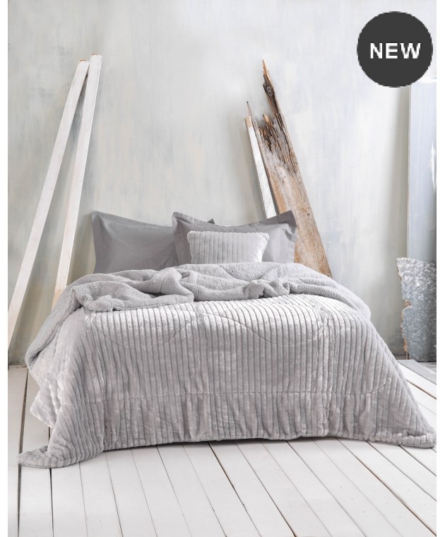 Διακοσμητική μαξιλαροθήκη (50Χ50) SHABBY GREY, RYTHMOS HOME  Μαξιλαροθήκες Μονόχρωμες