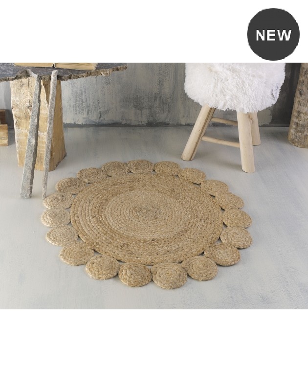 Χαλί (120cm) RATTAN FLOWER, RYTHMOS HOME  Μοντέρνα Χαλιά