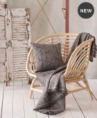 Ριχτάρι πολυθρόνας (160Χ180) XAVIERA GREY- BROWN, RYTHMOS HOME  Ριχτάρια