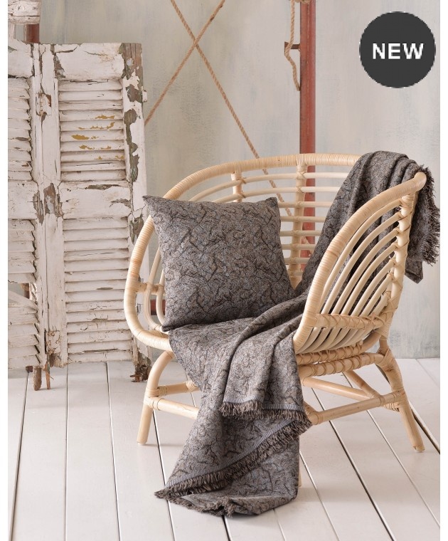 Ριχτάρι διθέσιου (160Χ180) XAVIERA GREY- BROWN, RYTHMOS HOME  Ριχτάρια