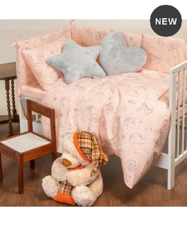 Σετ σεντόνια κούνιας (120Χ170) HAPPY YELLOW, MELINEN Βρεφικά Σεντόνια