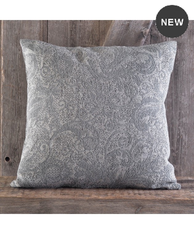Διακοσμητική μαξιλαροθήκη (40Χ40) TULIP GREY, RYTHMOS HOME  Διακοσμητικά Mαξιλάρια Καναπέ