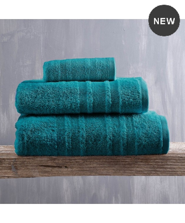 Σετ πετσέτες 5 τεμ. LAURA PETROL, RYTHMOS HOME  Πετσέτες Mπάνιου