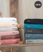 Σετ πετσέτες 5 τεμ. ARIA 05 PETROL, RYTHMOS HOME  Πετσέτες Mπάνιου